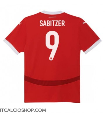 Austria Marcel Sabitzer #9 Prima Maglia Europei 2024 Manica Corta